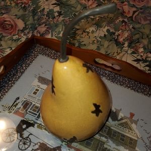 Unique Pottery Pear Accent Piece